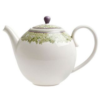Denby White Monsoon Daisy border teapot