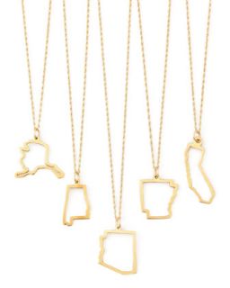 14k Gold Necklace, Alabama Missouri & Long Island   Maya Brenner Designs  