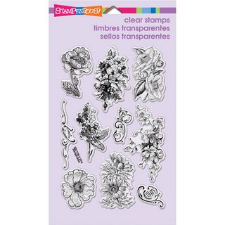 Stampendous Perfectly Clear Stamps 4inx6in Sheet frantage Flowers