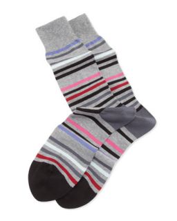Mens String Stripe Socks, Pink   Paul Smith   Pink