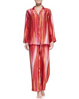Womens Hayworth Notch Collar Pajama Set   Natori   Azalea (SMALL/6 8)
