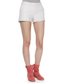 Womens Mariette Leather Shorts   Joie   Eggshell (2)