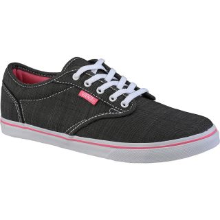 VANS Womens Atwood Low Skate Shoes   Size 8.5, Grey/pink