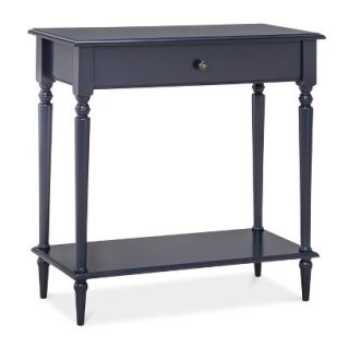 Console Table Threshold Turned Leg Console Table   Navy