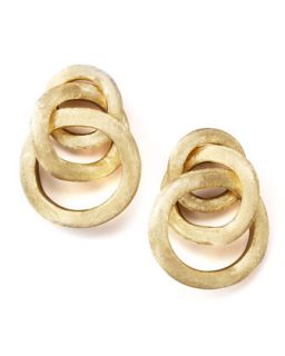 Textured Gold Link Earrings   Marco Bicego   Gold