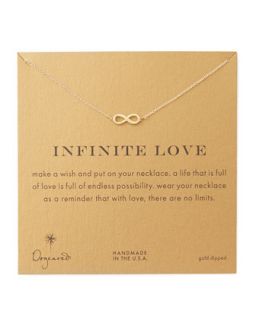 Infinite Love Gold Dipped Infinity Necklace   Dogeared   Gold