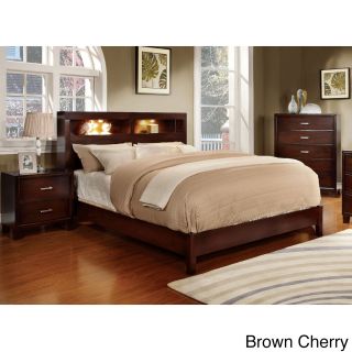 Furniture Of America Furniture Of America Clement 2 piece Platform Bed With Nightstand Set Cherry Size California King