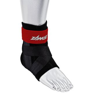 Zamst A1 Moderate Support Ankle Brace   Size Medium   Left, Black/red (470472)