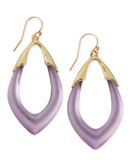 Prairie Crocus Orbit Lucite Earrings, Purple   Alexis Bittar   Purple