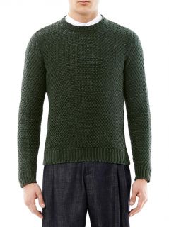 Slip stitch knit linen sweater  J.W. Anderson  IO