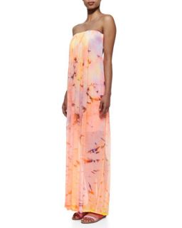 Womens Elenor Color Splash Strapless Maxi Dress   Young Fabulous and Broke  