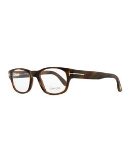 Mens Hollywood Fashion Glasses with Clip On Shades, Brown   Tom Ford   Brown