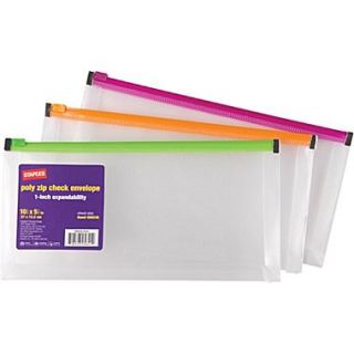 1 Poly Zip Envelopes, Check Size, Each