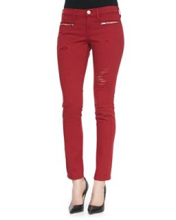 Womens Victoria Moto Skinny Jeans, Rio Red   True Religion   Bcj rio red (32)