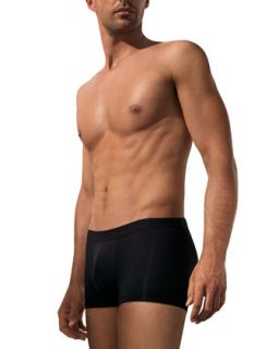 Mens Micro Touch Boxer Brief   Hanro   Navy (LARGE)