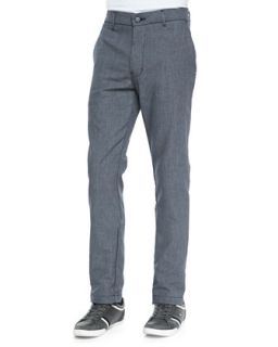 Mens Rivet Micro Check Chino Pants   J Brand Jeans   Dark gray (30)
