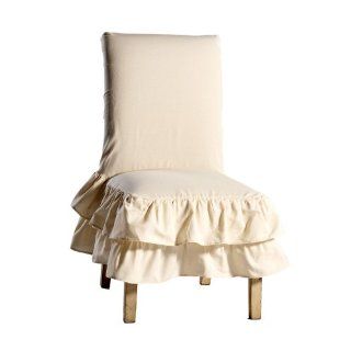 Shop 100 Percent Cotton Tiered Ruffled Washable Home Dining Chair Cover Slipcovers Furniture Theses Chair Slipcovers Are Great for Special Occasions Such As Parties, Special Dinners or a Wedding. In Addition, Dining Chair Covers Can Be Used in Your Home 