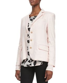 Womens Stretch Cotton/Linen Blazer   MARC by Marc Jacobs   Pale blush multi (6)