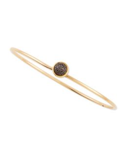 Baubles 18k Yellow Gold Small Stacking Bracelet, Black Diamond   Syna   Yellow