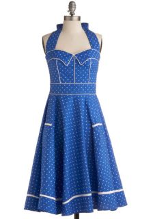 Blueberry Buckle Dress  Mod Retro Vintage Dresses