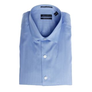 Kenneth Cole Mens Striped Dress Shirt In Sky Blue