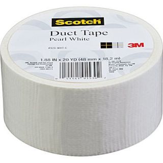 Scotch Brand Duct Tape, Pearl White, 1.88 x 20 Yards
