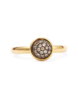 18k Yellow Gold Stacking Baubles Ring, Champagne Diamond   Syna   Yellow (6.5)