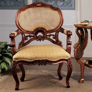 Design Toscano Chateau Marquee Occasional Fabric Arm Chair AF1595