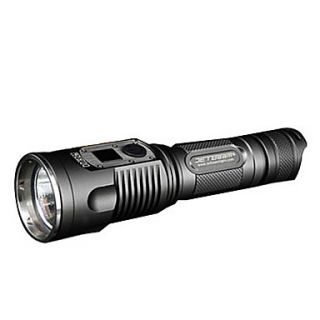 JetBeam DDR26 LED Flashlight with Digital Display and CREE XM L2 LED   1000 Lumens   Uses 1 x CR123A or 1 x 18650