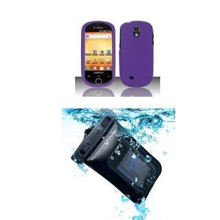 Samsung Gravity Smart T589 (T Mobile) Rubberized Case Cover Protector   Purple (free ESD Shield Bag) Cell Phones & Accessories