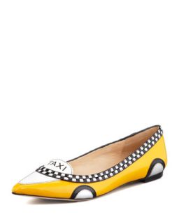 go taxi pointed toe flat   kate spade new york   Taxi yellow (36.0B/6.0B)