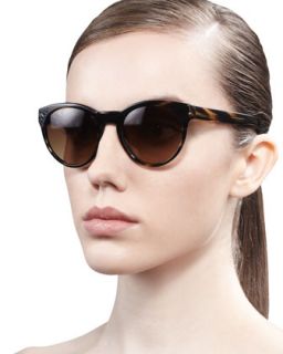 Alivia Cat Eye Sunglasses, Brown   Oliver Peoples   Coco