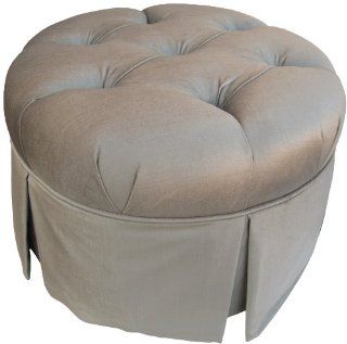 Shop Angel Song Aspen   Silver Park Avenue Round Adult Stationary Ottoman at the  Furniture Store. Find the latest styles with the lowest prices from Angel Song