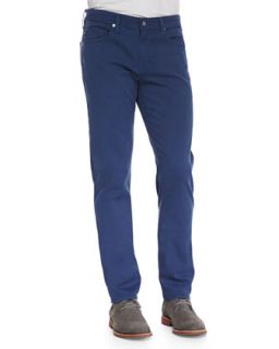 Mens Protege Faded Twill Pants, Indigo Blue   AG Adriano Goldschmied   Blue