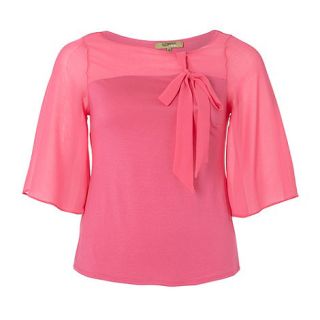 Gorgeous Pink bow neck t shirt