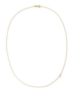 Mini Number Necklace, Yellow Gold   Maya Brenner Designs   Gold (6)