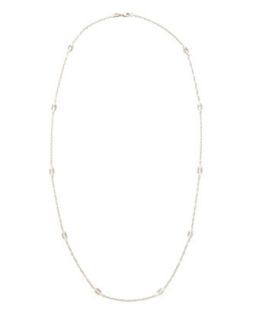 Classic Chain Silver Geometric Link Station Necklace, 36L   John Hardy   Silver