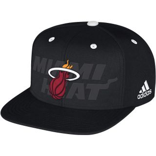 adidas Mens Miami Heat Draft Snapback Cap, Multi Team