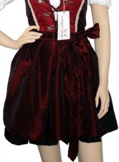Mini Dirndl Apron Traditional Apron, ColourWine Red, Size50 52 Clothing