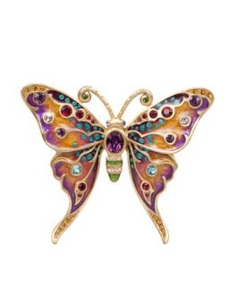 Arlyn Grand Butterfly Pin   Jay Strongwater   Multi colors
