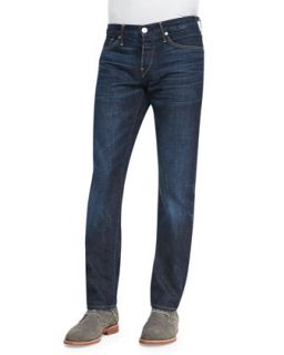 Mens M4 Straight Fit Walker Jeans   3 X 1   Dk blue (32)