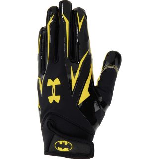 UNDER ARMOUR Adult Alter Ego Batman F4 Football Receiver Gloves   Size Small,