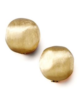 Africa Textured Gold Stud Earrings, Large   Marco Bicego   Gold (LARGE )