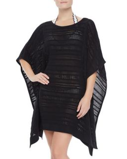 Womens See Through Loose Coverup   Herve Leger   Black (M/L)