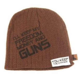 I'll Keep My Freedom Money and Guns, You Keep The Change Knit Beanie at  Mens Clothing store