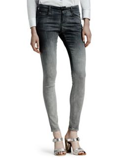 Womens Skinny Degrade Jeans, Black/Gray   Stella McCartney   Black/Grey (28)