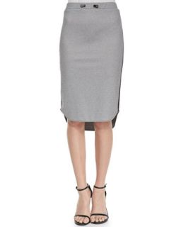 Womens Devon Two Tone Knit Pencil Skirt   Waverly Grey   Grey/Black (SMALL)