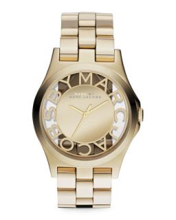 Yellow Golden Mirror Watch   MARC by Marc Jacobs   Gold