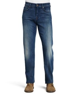 Mens Luxe Performance Standard Pale Ale Jeans   7 For All Mankind   Pale ale