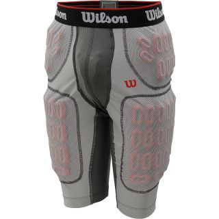WILSON Youth GST 5 Pad Football Shorts   Size L, Silver